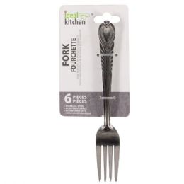 48 Bulk Ideal Kitchen Stainless Steel 6PK Dinner Fork