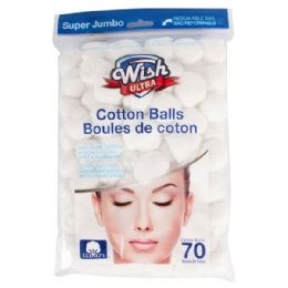 48 Bulk Wish Cotton Balls 70CT
