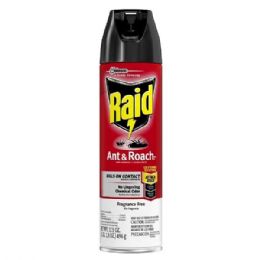 16 Bulk Raid Ant & Roach Spray 17.5oz Fragrance Free