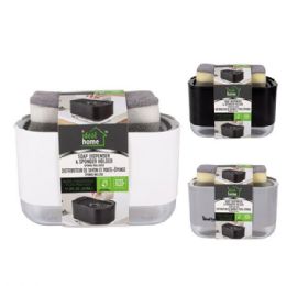 24 Bulk Ideal Home Push Soap dispenser w/ Sponge