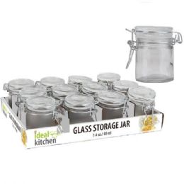72 Bulk Glass Jar Gasket Lid 40ml