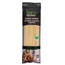 48 Bulk Ideal Kitchen Bamboo Skewers 100CT 10in