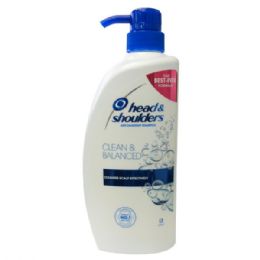 6 Bulk Head & Shoulders Shampoo 720ml w/ Pump Clean Balance