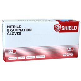 10 Bulk Shield Blue Nitrile Exam Gloves 100CT Size: X-Large