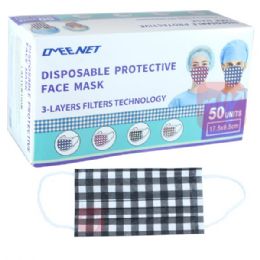 3000 Bulk OMEE NET Face Mask Disposable STRIPE