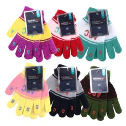 144 Bulk Thermaxxx Winter Glove Kids ABC