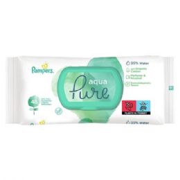 14 Bulk Pampers Wipes 48CT w/ LID Aqua Pure Organic