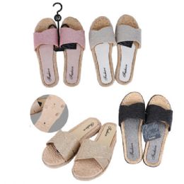 36 Bulk CC Sandal Ladies Stones 2 Straps Style
