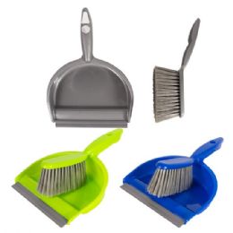 24 Bulk Fresh Start Plastic Dustpan Set