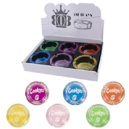72 Bulk Glass Ashtray 8.5x3cm Cookies