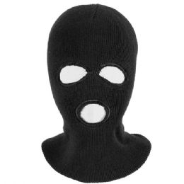 144 Bulk Thermaxxx Winter Face Mask 3 Holes w/ Fleece Lining