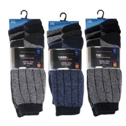 48 Bulk Thermaxxx Mens Thermal Dress Socks 3pk