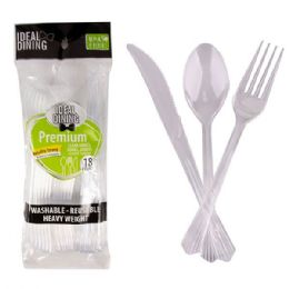 48 Bulk Ideal Dining HD 18CT Clear Combo