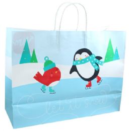 48 Bulk Target Wondershop Gift Bag Large inLet it snowin 16inx6inx12in