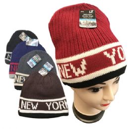 72 Bulk Winter Hat With New York Logo