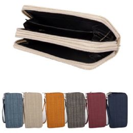 144 Bulk CC Wallet Dual Zipper