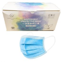 2000 Bulk SweetTouch Face Mask 50PK Disposable Blue