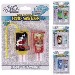 48 Bulk Wish Silicone Hand Sanitizer 2PK Boys