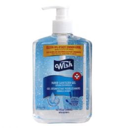12 Bulk Wish Hand Sanitizer 16.9oz Advance Pump