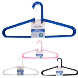 36 Bulk Ideal Home Plastic Hangers 3PK Basic HD