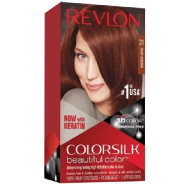 12 Bulk Revlon ColorSilk Hair Color #31 Dark Auburn