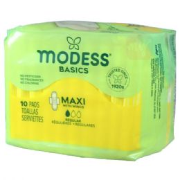 24 Bulk Modess Maxi Pads 10ct Regular