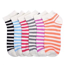 432 Bulk Toddler Printed Casual Spandex Ankle Socks Size 4-6