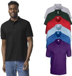 36 Bulk Gildan Mens Plus Size Performance Assorted Color Golf Polo Shirts Size 3x