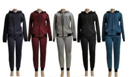 24 Bulk Women's Fleece Track Suit