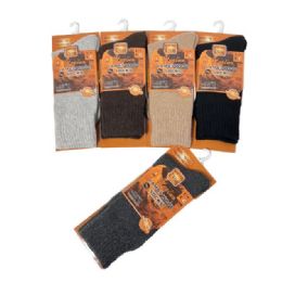 24 Bulk Men's Merino Lamb's Wool Socks Assorted Colors