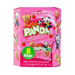 8 Bulk Cookies Hello Panda Strawberry 8ct .75 Oz Multipack