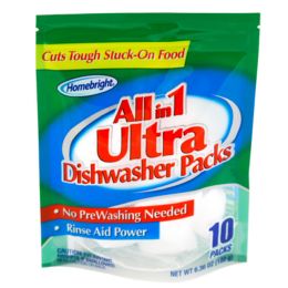 24 Bulk Dishwasher 10ct Packs All In 1 Ultra Homebright