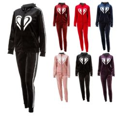 24 Bulk Womens Winter Set Heart Logo