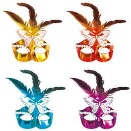 24 Bulk Masquerade Mask Assorted Colors