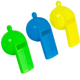 50 Bulk Plastic Toy Soccer Ball Whistles