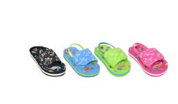 48 Bulk Toddler Elastic Banded Sandal