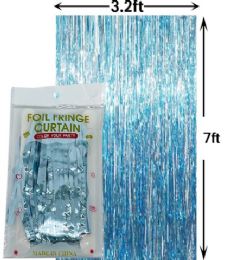 96 Bulk Plain Foil Fringe Curtain