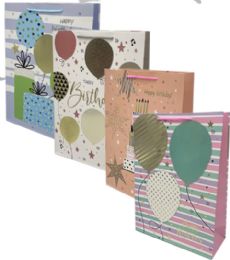 96 Bulk Happy Birthday X - Large Gift Bag