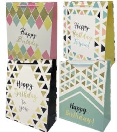 96 Bulk Happy Birthday Large Gift Bag