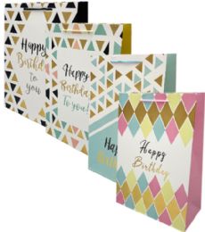 96 Bulk Happy Birthday Xlarge Gift Bag