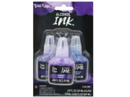 48 Bulk Brea Reese 3 Pack 2 Oz Alcohol Ink Paint In Purple, Ultra And
