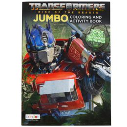 24 Bulk Coloring Book Transformers In 24pc Display Box