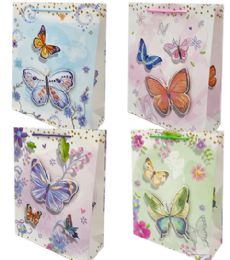 96 Bulk Pop Out Butterfly Large Gift Bag