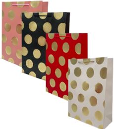 96 Bulk Poka Dot Xlarge Gift Bag