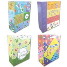 72 Bulk Baby Gift Bag Medium Size