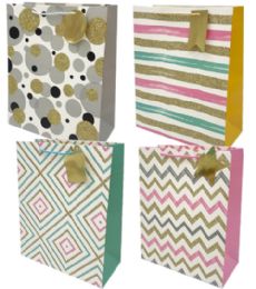 96 Bulk Design Large Gift Bag
