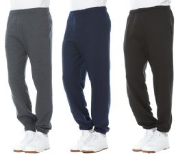 288 Bulk Yacht & Smith Mens Assorted Colors Joggers With No Side Pockets Or Drawstring Size Medium