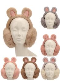48 Bulk Women's Earmuffs - Animal Ears