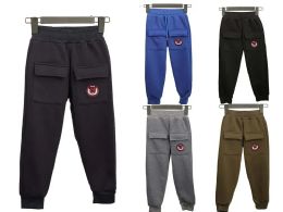 108 Bulk Kids Fleece Sweatpants, 2 Pocket