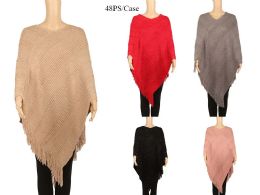 48 Bulk Woman Poncho Scarf